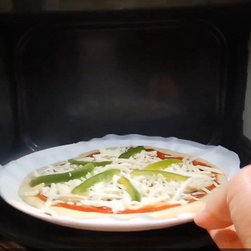 Step 4 Shape and bake Microwave pizza