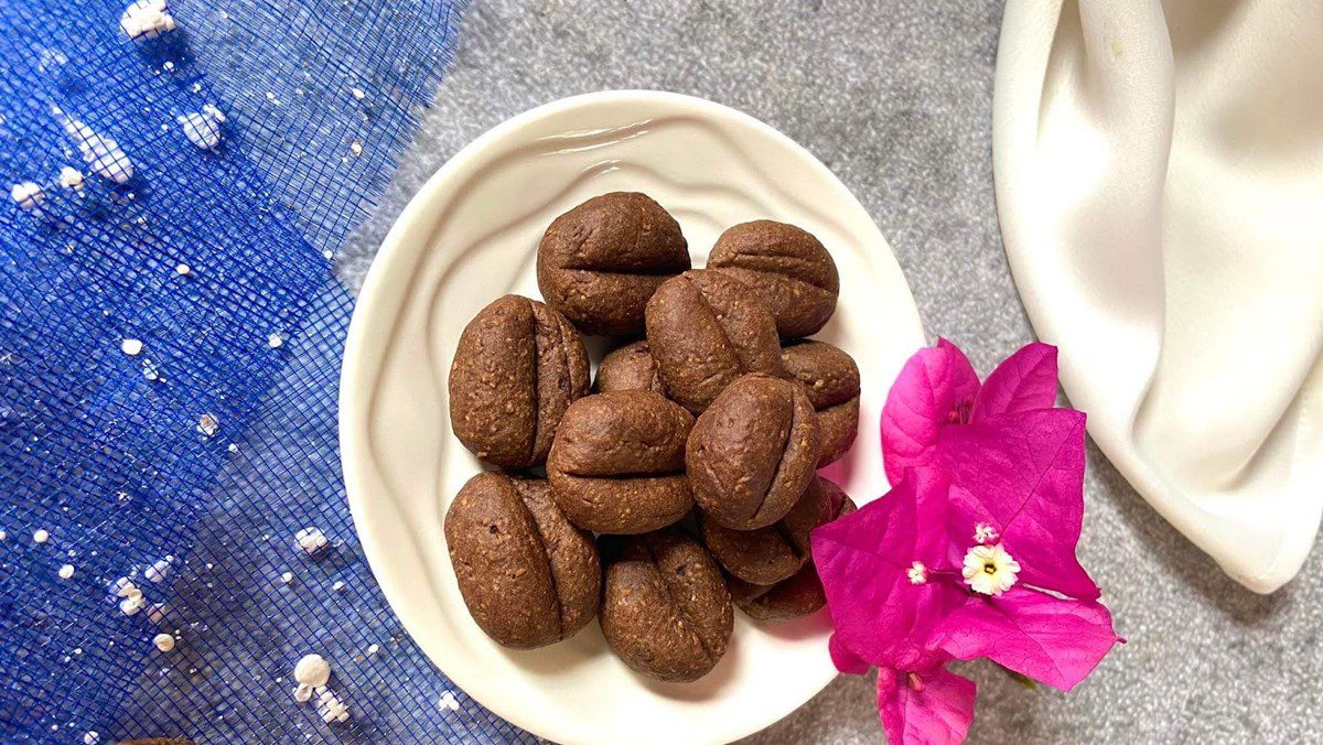 Low-fat coffee bean cookies (recipe shared by a user)