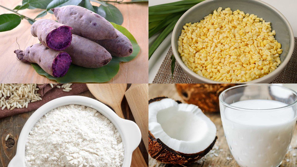 Ingredients for traditional Vietnamese cookie dish