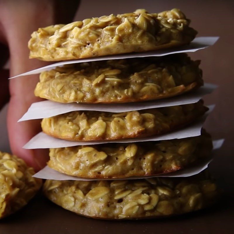 Step 4 Final Product Oatmeal Peanut Butter Cookies