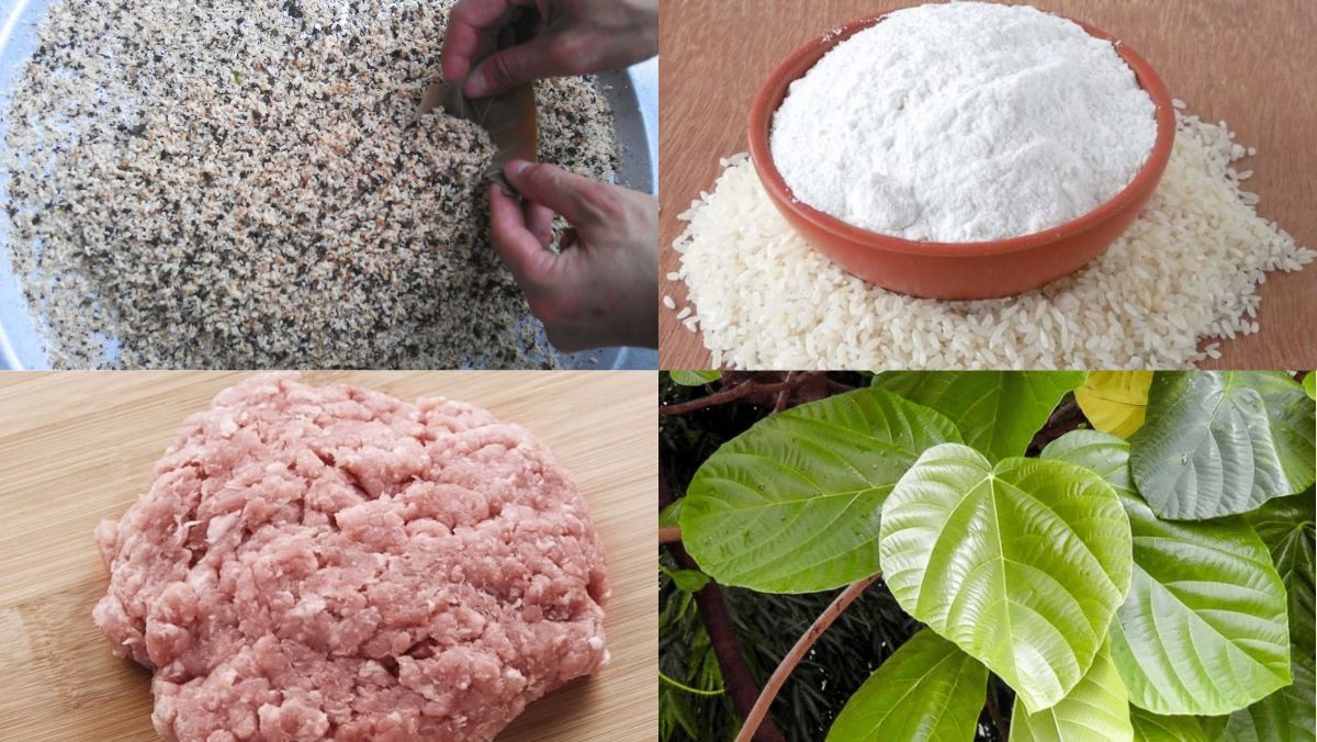 Ingredients for ant egg cake