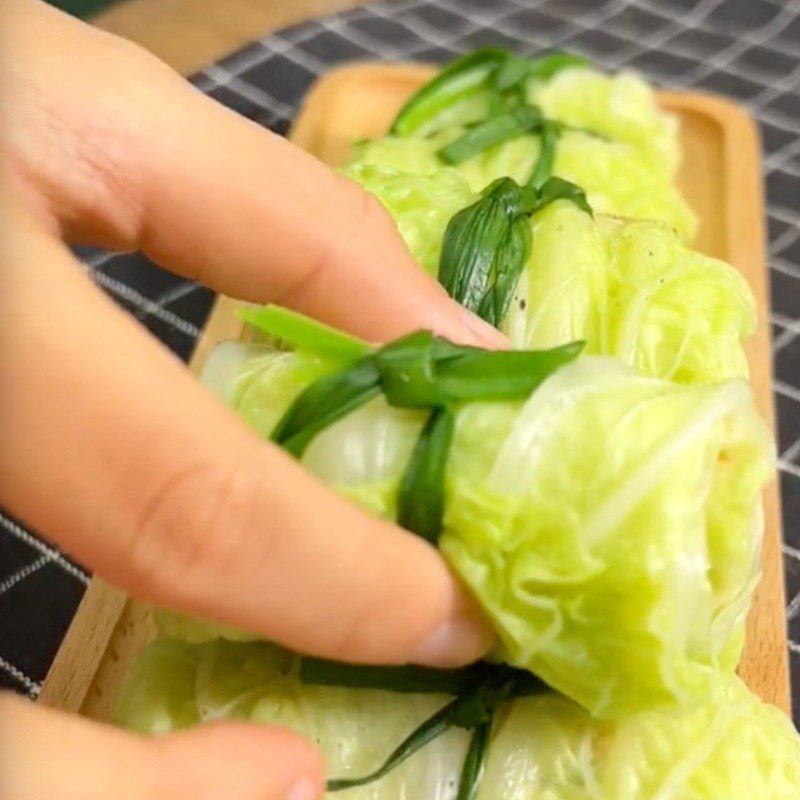 Step 4 Vegetarian cabbage rolls Vegetarian cabbage rolls with tofu