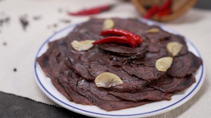 Beef shank marinated in fish sauce