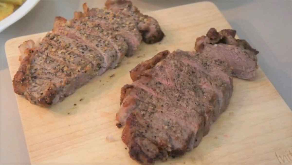 Steak using an air fryer