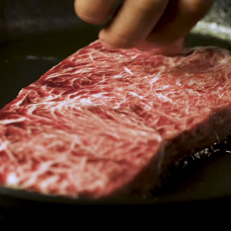 Step 1 Searing the beef Beef Steak with Red Wine Sauce