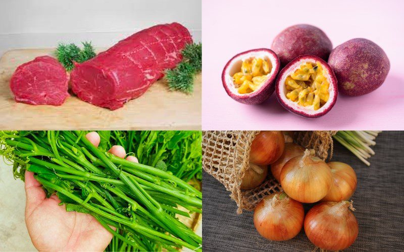 Ingredients for Passion Fruit Beef