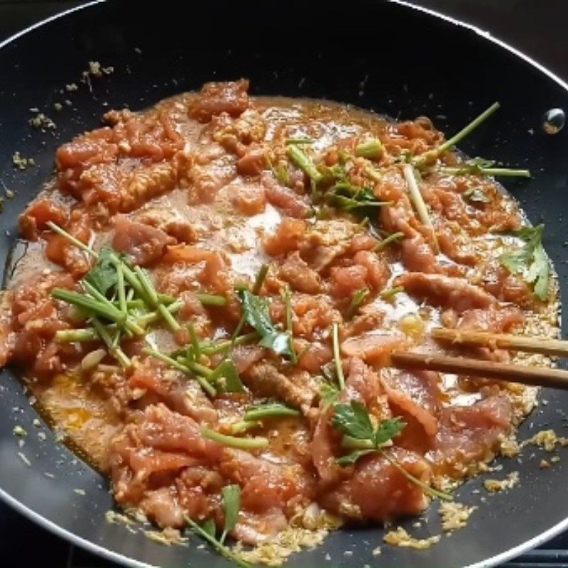 Step 3 Stir-fried beef Stir-fried beef with satay