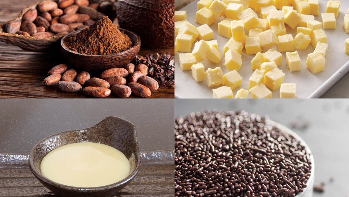 Ingredients for brigadeiros