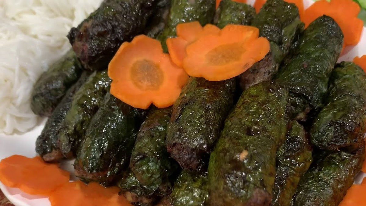 Grilled Pork with Wild Betel Leaves