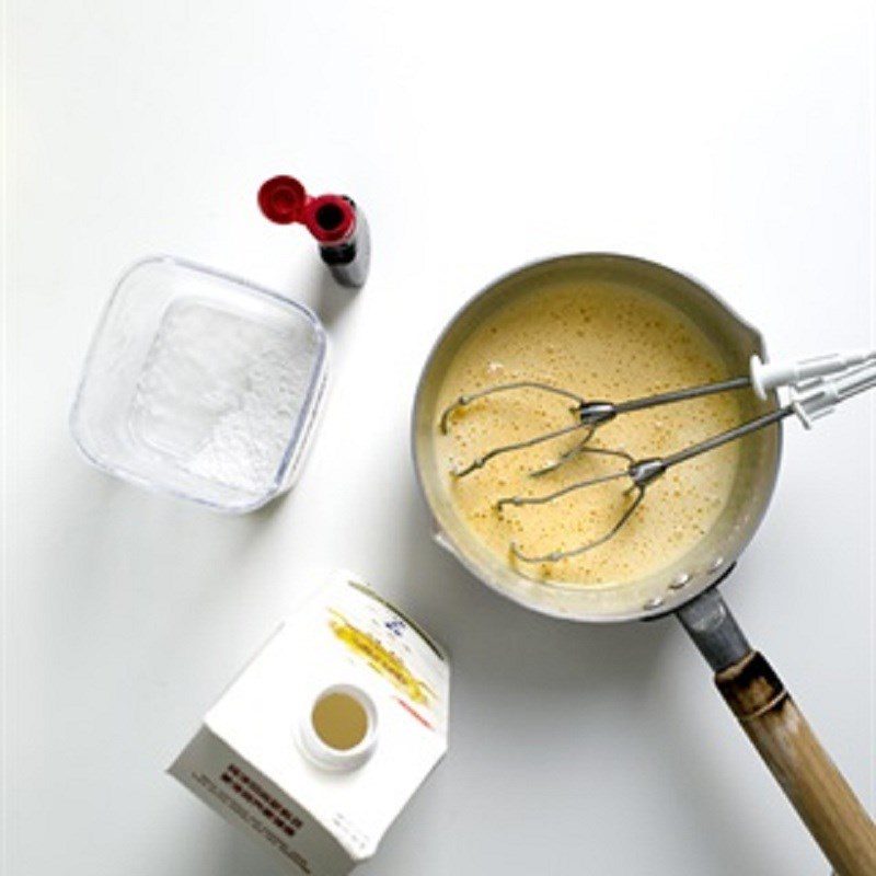 Step 1 Make the custard for Caramel Custard