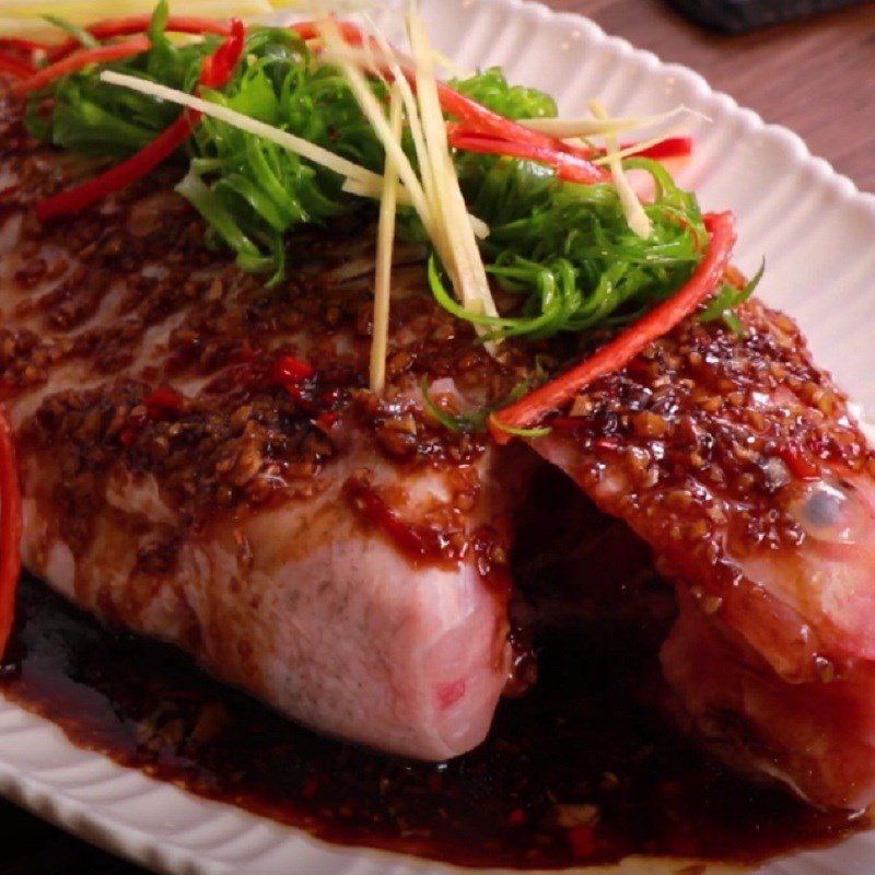 Step 3 Steam the fish for Steamed Red Tilapia with Soy Sauce