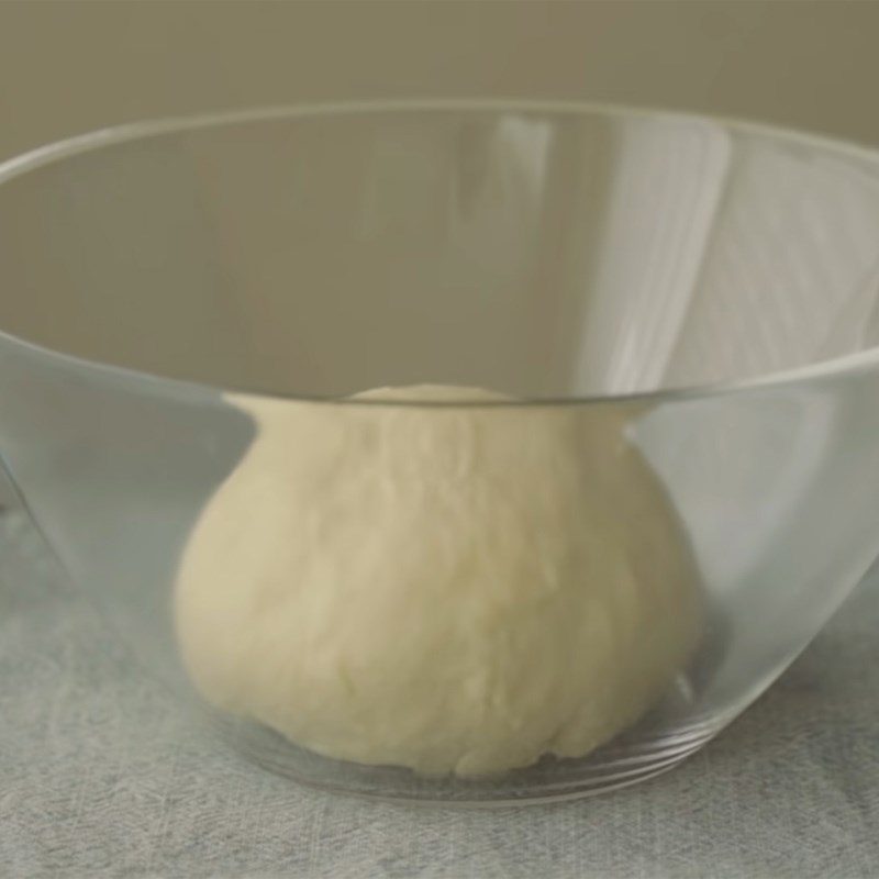 Step 3 Fermenting the dough for Cheese Bread in a pan