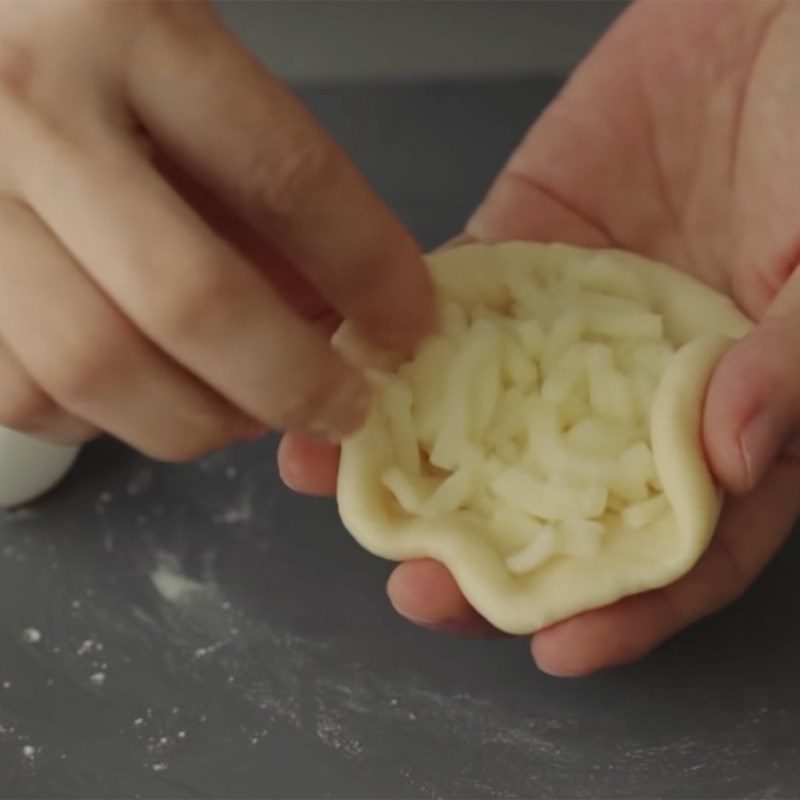 Step 5 Second dough rise Cheese bread in a pan