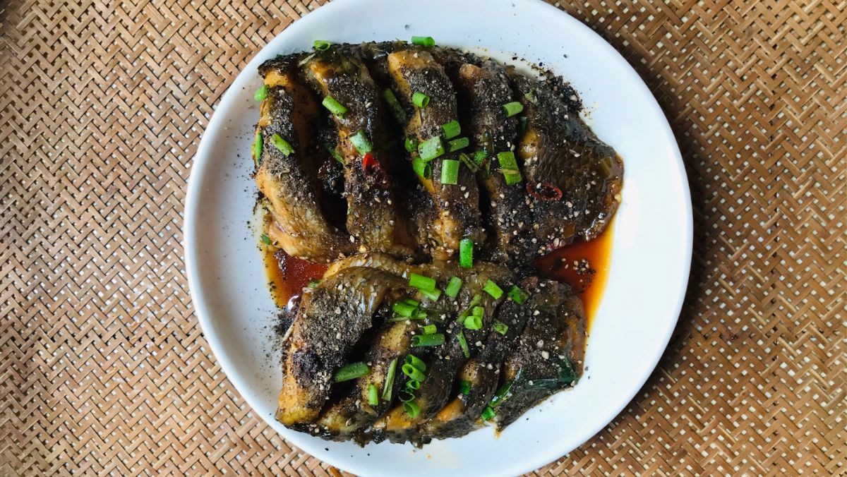 Stewed snakehead fish with pepper