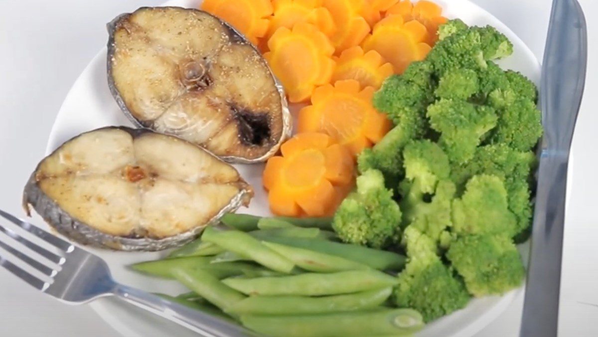 Grilled mackerel using an air fryer