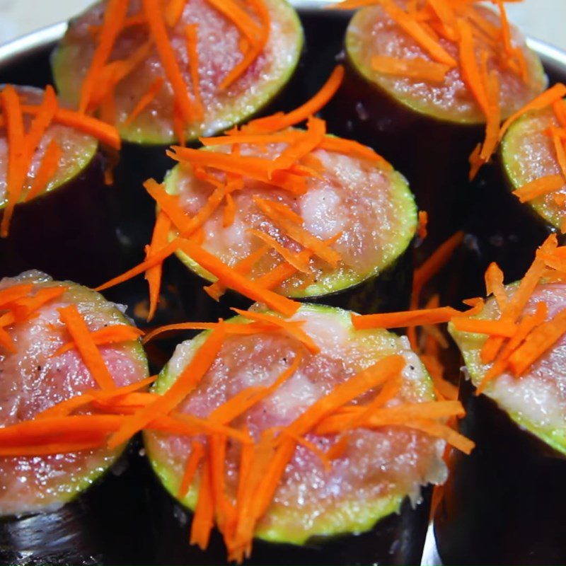 Step 3 Steamed Eggplant Stuffed Eggplant with Soy Sauce