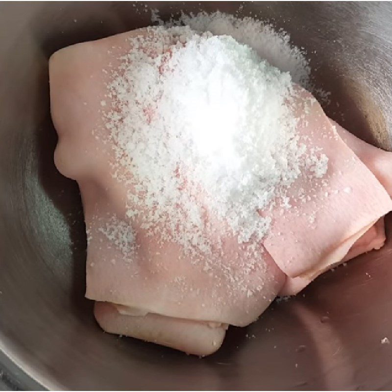 Step 1 How to Prepare Pork Skin for Nam Dinh Nem Nắm