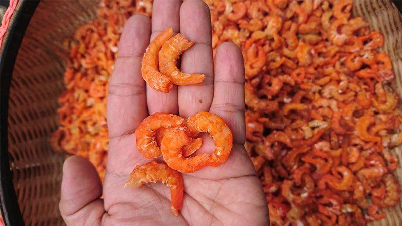 Dried freshwater shrimp