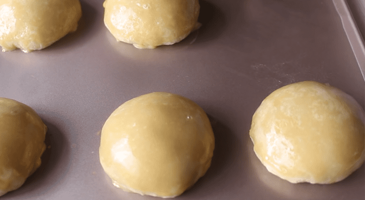 Step 7 Baking the Steamed Buns with Savory Filling