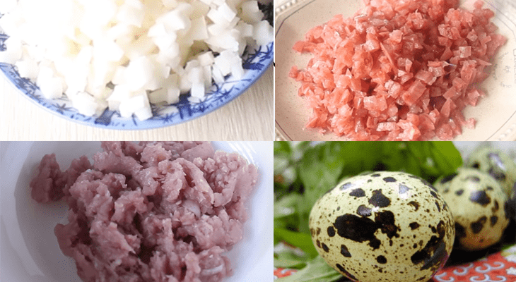 Step 2 Prepare the ingredients for baked buns with savory filling