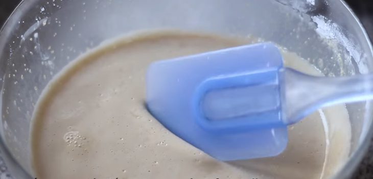 Step 3 Proofing the dough for steamed rice cake using a pan