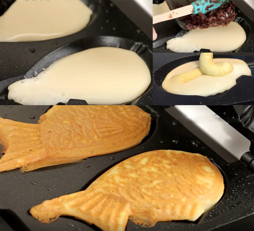 Step 4 Baking Taiyaki fish cake