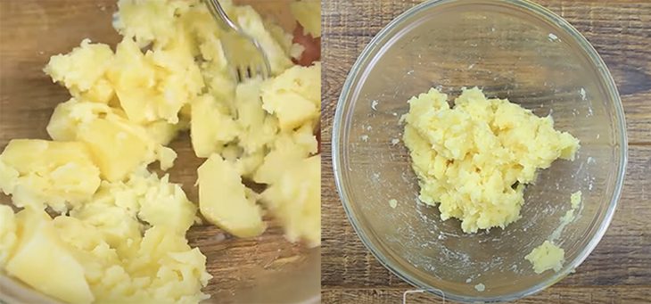 Step 1 Mash the potatoes Smiley Face Potato Cake