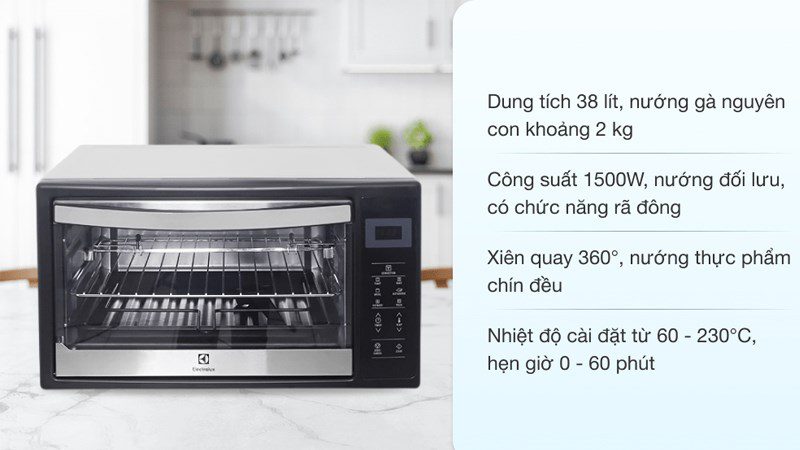 Electrolux EOT38DXB Oven 38 liters