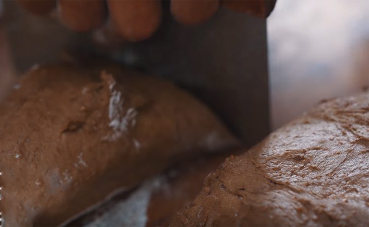 Step 1 Knead the dough for Black Bread