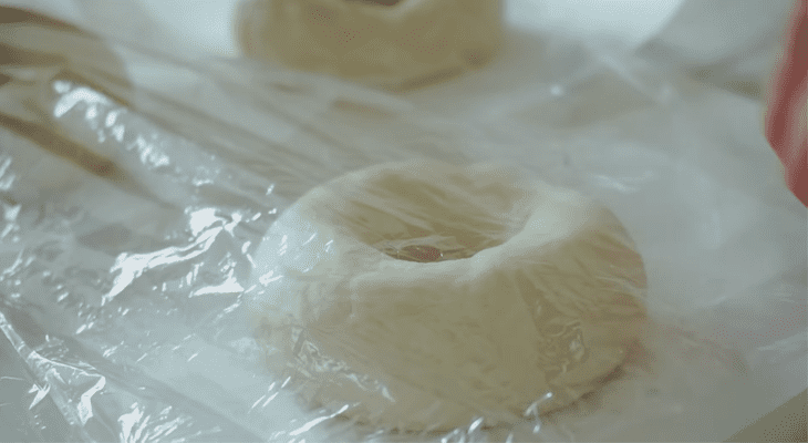 Step 5 Second Dough Proofing Round Bagel Bread