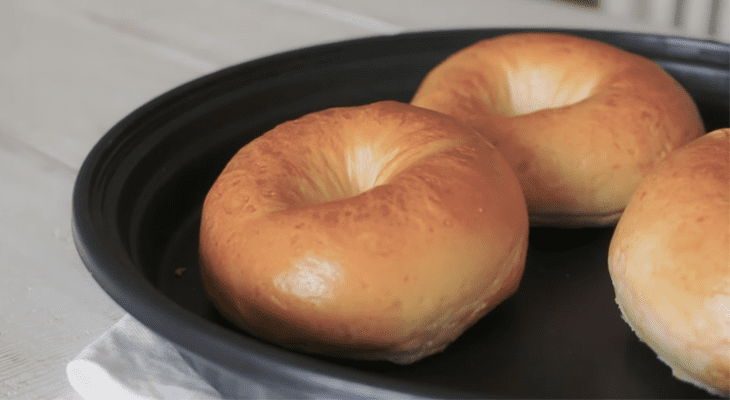 Step 7 Bake the bread Bagel bread