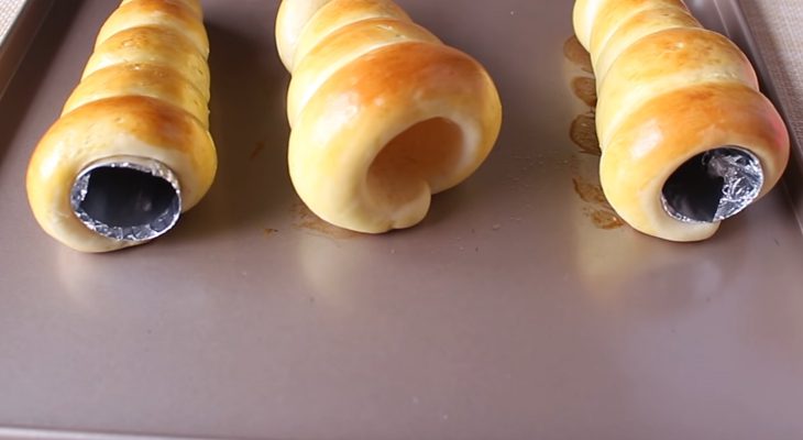 Step 6 Baking the cake Spiral bread