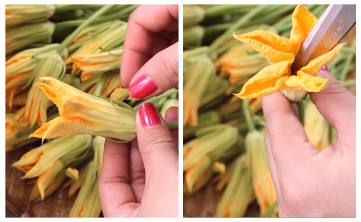 Step 1 Prepare the ingredients for stuffed pumpkin flowers with snakehead fish