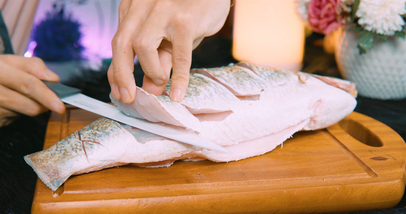 Step 1 Prepare Barramundi Sweet and Sour Barramundi