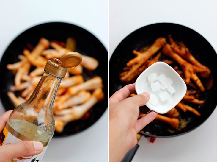 Step 2 Stir-fried chicken feet Chicken feet steamed with beer and BBQ sauce