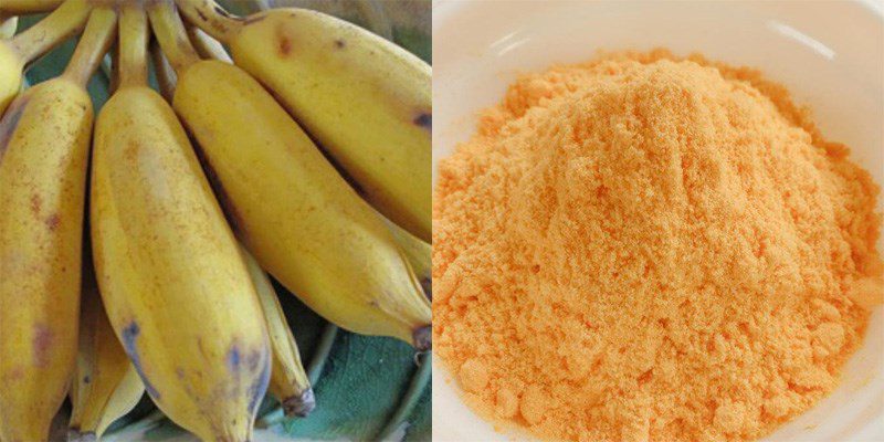 Ingredients for cheese-coated soursop bananas