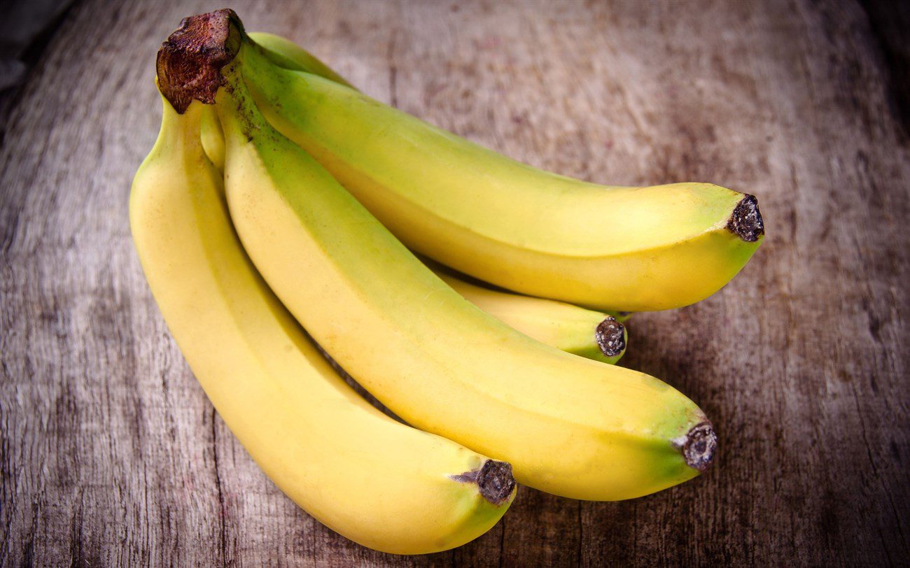 Artificially ripened bananas