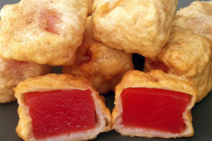 Step 3 Fry the watermelon for crispy fried watermelon