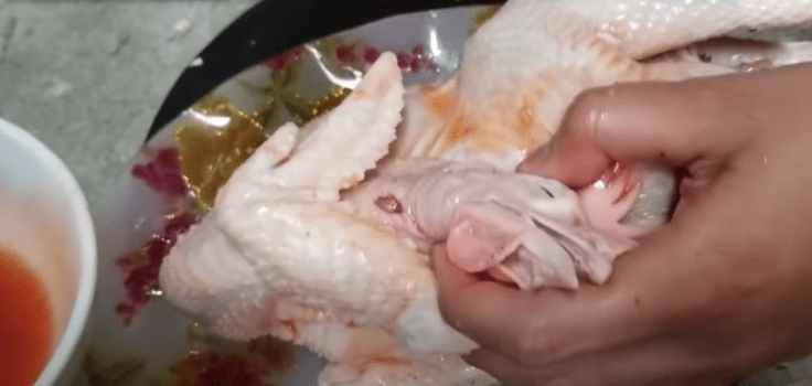 Step 3 Marinate the chicken Air-fried chicken wrapped in foil