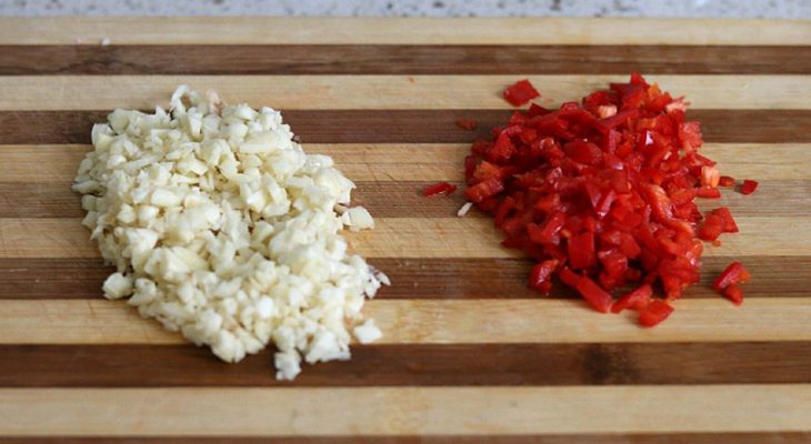 Step 1 Prepare the ingredients for Dried Squid Mango Salad