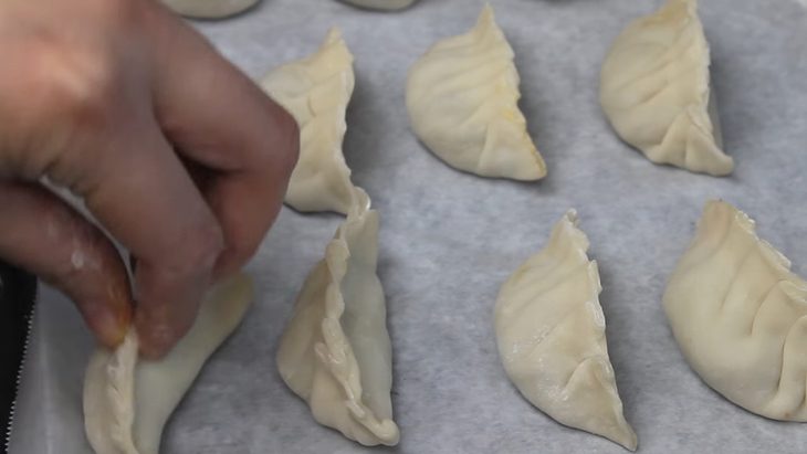 Step 4 Steaming the dumplings Vegetarian dumplings