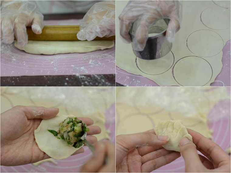 Step 3 Shaping the Gyoza dumplings