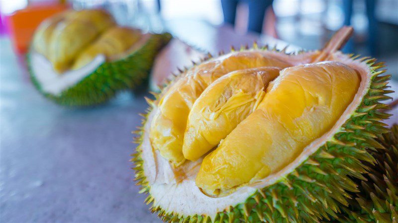 Ingredients for durian ice cream