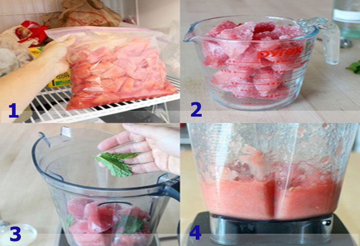 Step 3 Make watermelon snow ice cream Watermelon snow ice cream