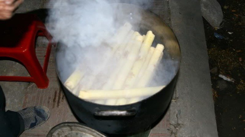 Steamed Sugar Cane with Ginger