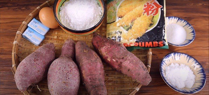 Ingredients for sweet potato fries