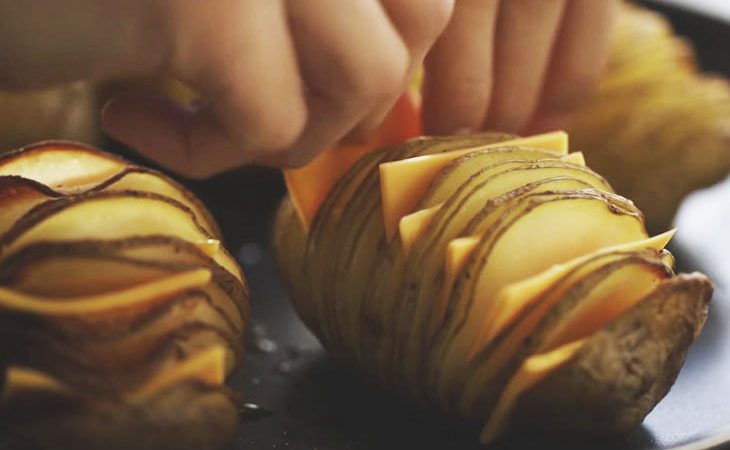 Step 5 Baked Potatoes with Cheese