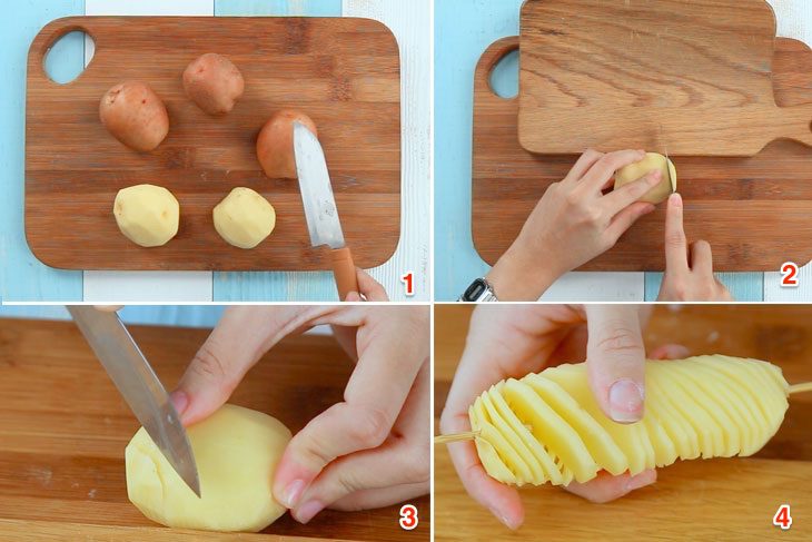 Step 1 Prepare the ingredients for Spiral Potatoes