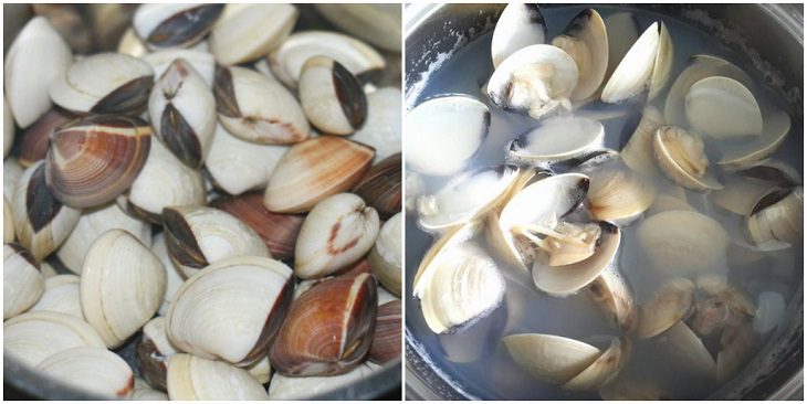 Step 1 Prepare seafood for Seafood Grilled Mushrooms in Foil