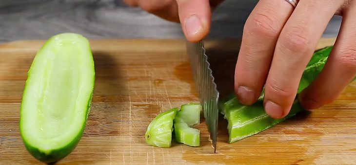 Step 1 Prepare the ingredients for Cucumber and Pineapple Salad